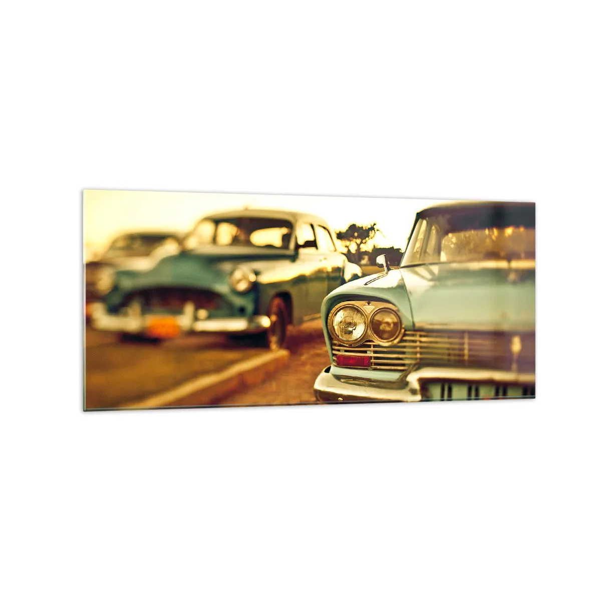 Quadro em vidro - Vamos esperar para ver - 120x50 cm