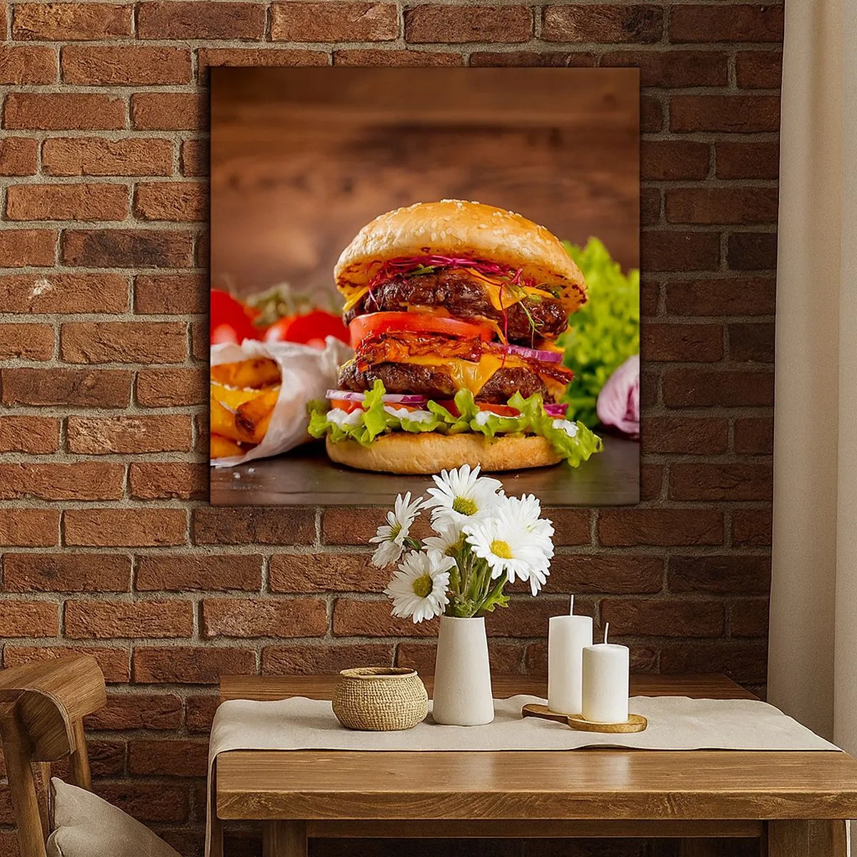 Quadro em tela - Fruta proibida - 30x30 cm