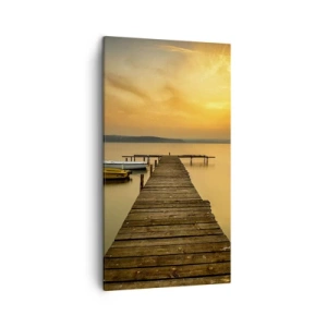 Quadro em tela - Abrirei o céu dourado para vós - 45x80 cm