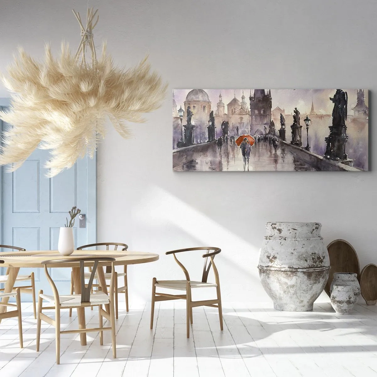 Quadro em tela - Pessoas não mudam - 120x50 cm