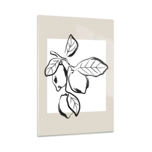 Quadro em vidro - Onde o limão amadurece… - 50x70 cm