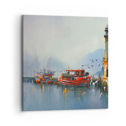 Quadro em tela - No fim do mundo - 70x70 cm