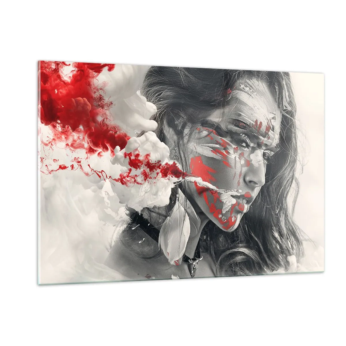 Quadro em vidro - Nos fumos do absurdo - 120x80 cm