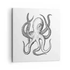 Quadro em tela - Dançando com as ondas - 60x60 cm