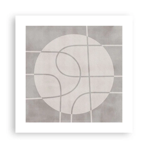 Pôster - Circular e direto - 40x40 cm