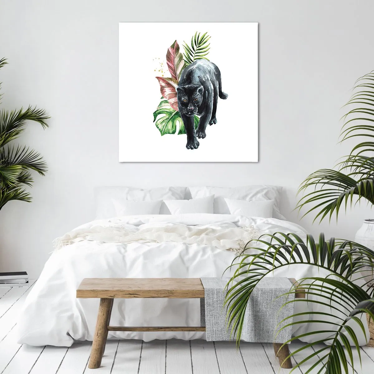 Quadro em tela - Coração selvagem - 70x70 cm