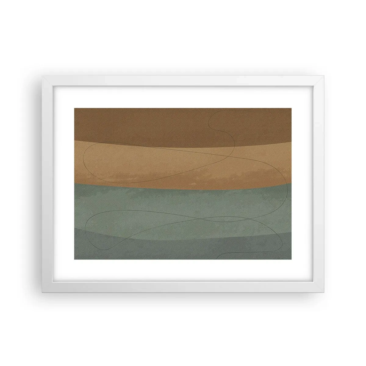 Pôster em moldura branca - Composição horizontal - 40x30 cm