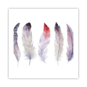 Pôster - Delicadas como uma névoa multicolorida - 50x50 cm