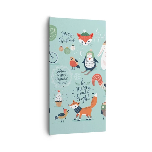 Quadro em tela - Que seja sempre Natal! - 65x120 cm