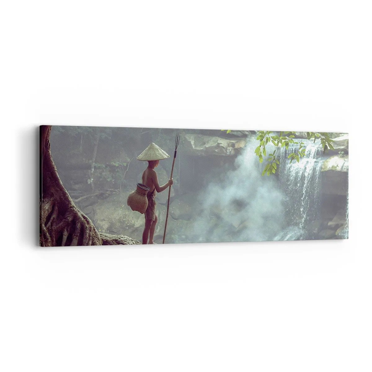 Quadro em tela - Amigo da natureza - 90x30 cm