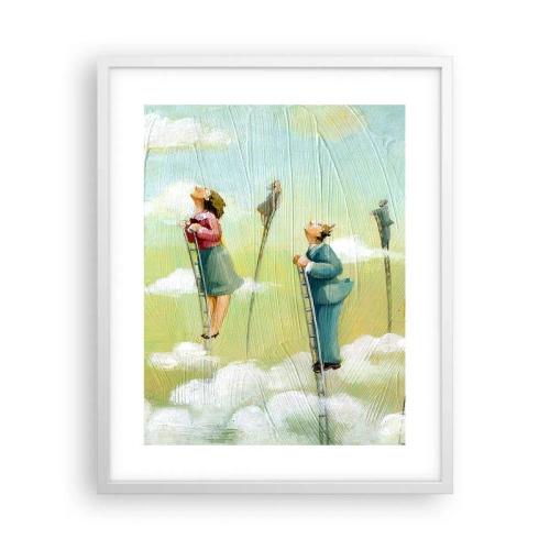 Pôster em moldura branca - Por trás do seu sonho - 40x50 cm