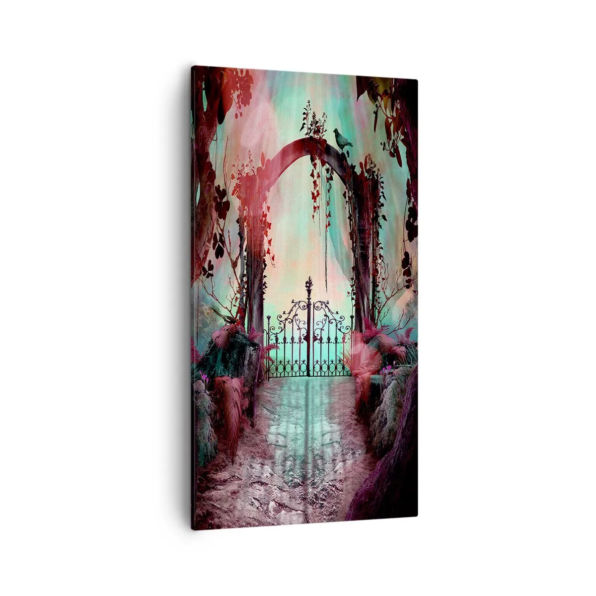 Quadro em tela - Jardim secreto - 55x100 cm