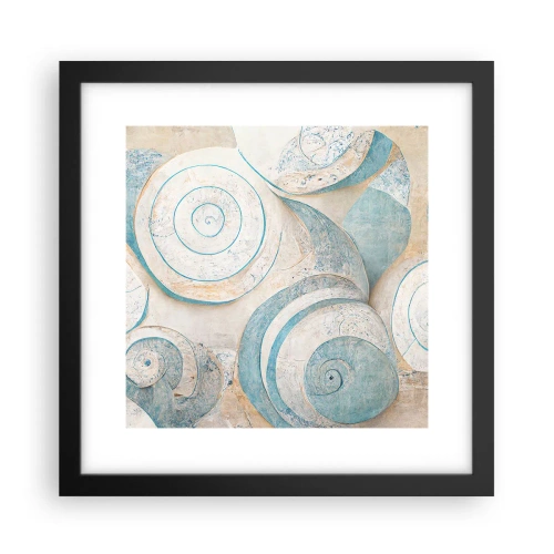 Pôster com moldura preta - O que há dentro da casca? - 30x30 cm