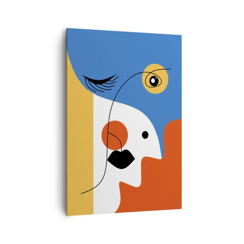 Quadro em tela - Retrato desconstruído - 70x100 cm