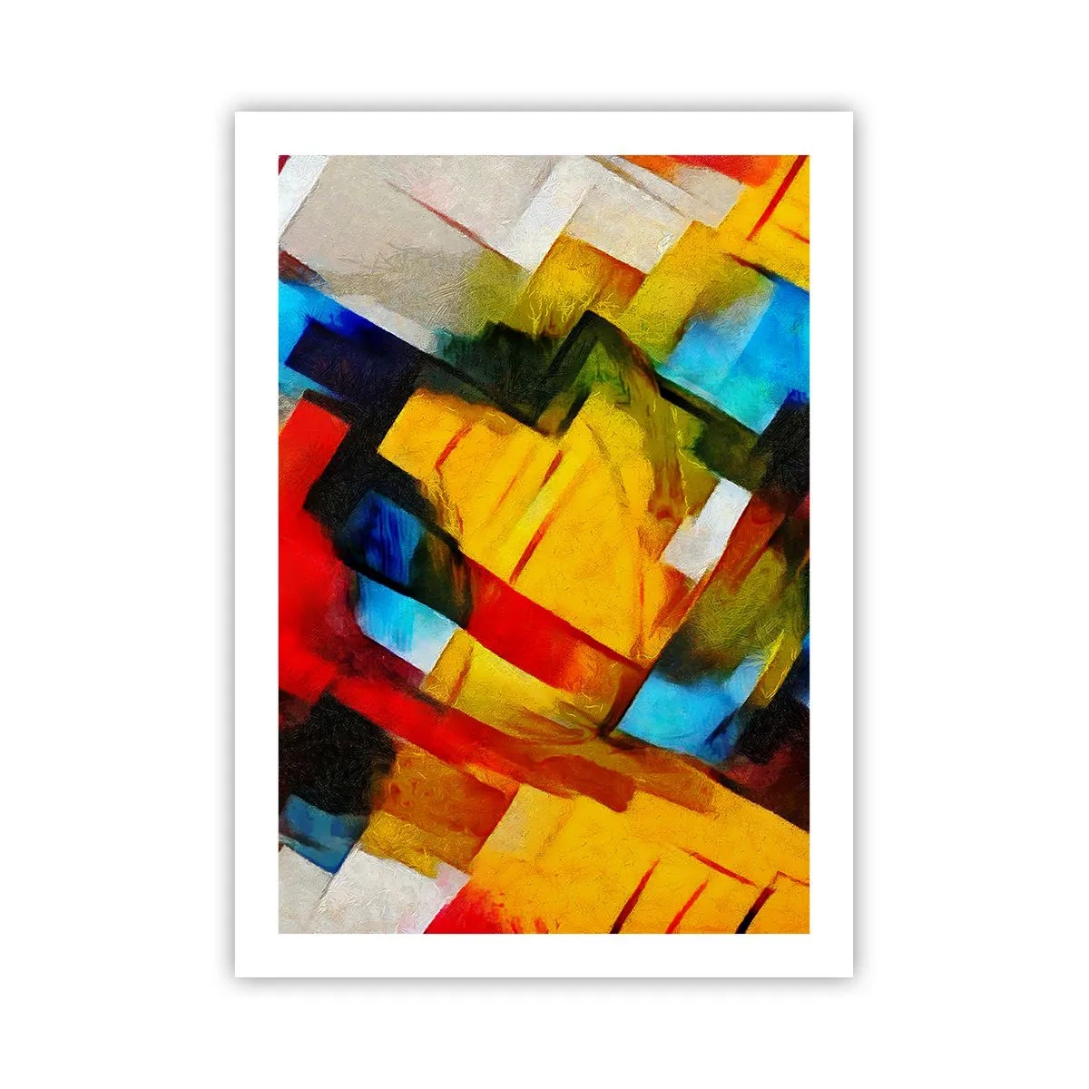 Pôster - Camadas multicoloridas - 50x70 cm