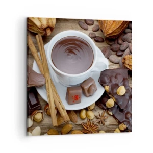 Quadro em tela - Da fábrica de chocolate de conto de fadas - 60x60 cm
