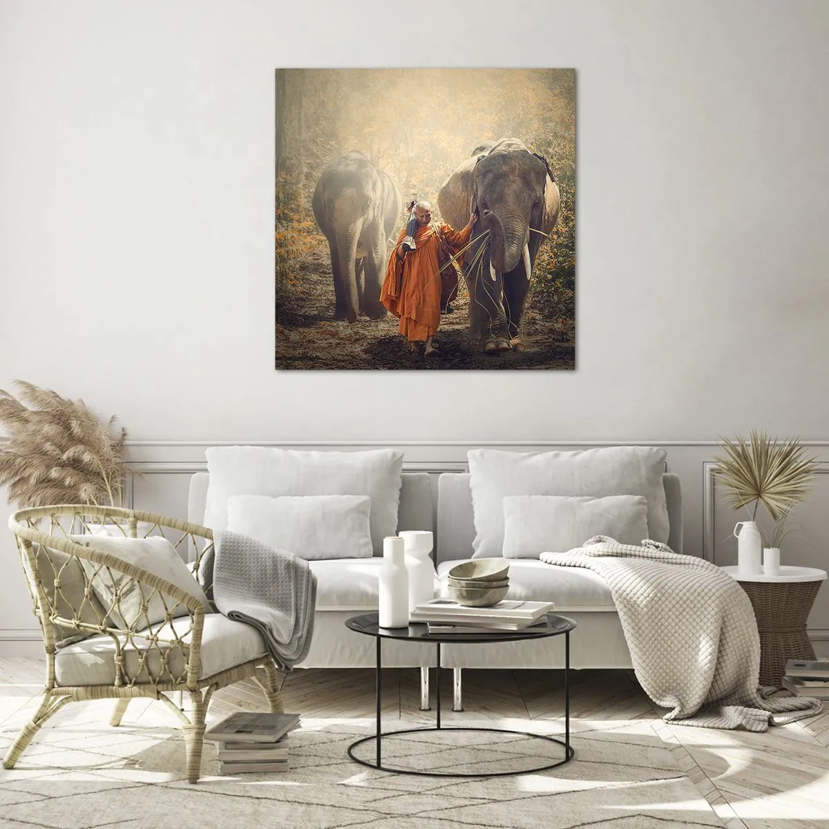 Quadro em vidro - Compreensão completa - 70x70 cm