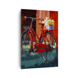 Quadro em tela - Quero andar de bicicleta - 70x100 cm