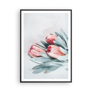 Pôster com moldura preta - Envergonhadas da sua própria beleza - 70x100 cm