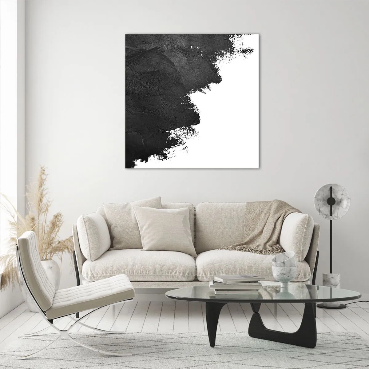 Quadro em vidro - Elementos: terra - 40x40 cm