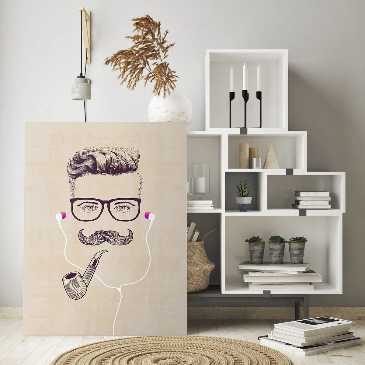 Quadro em vidro - Um homem de verdade? - 50x70 cm