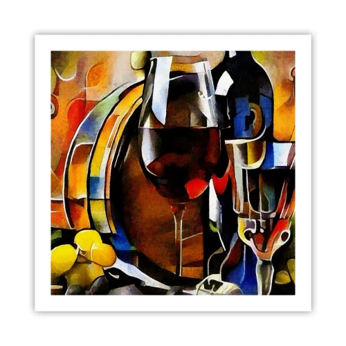 Pôster - E o mundo ganha cor - 60x60 cm