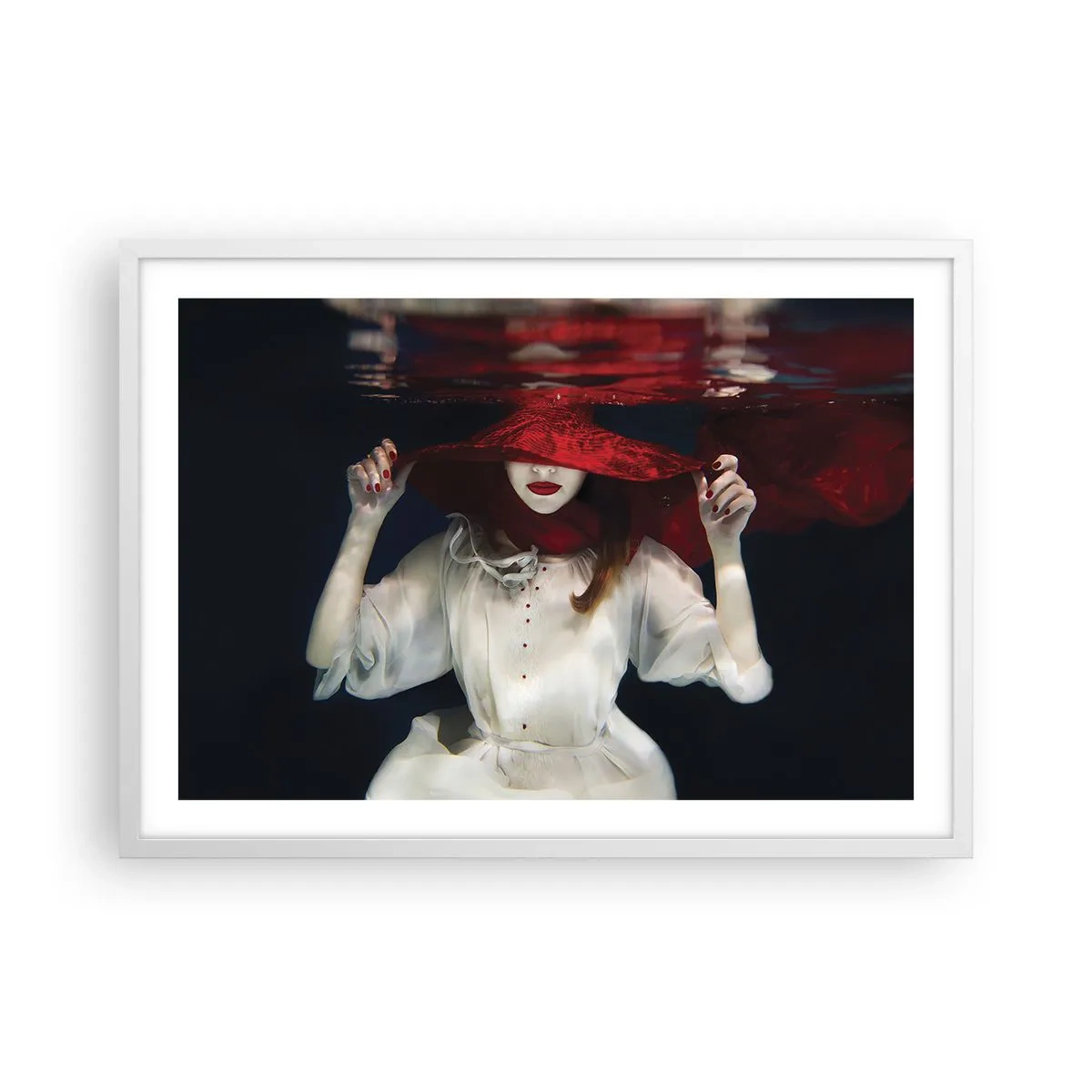 Pôster em moldura branca - Demônio do Pântano - 70x50 cm