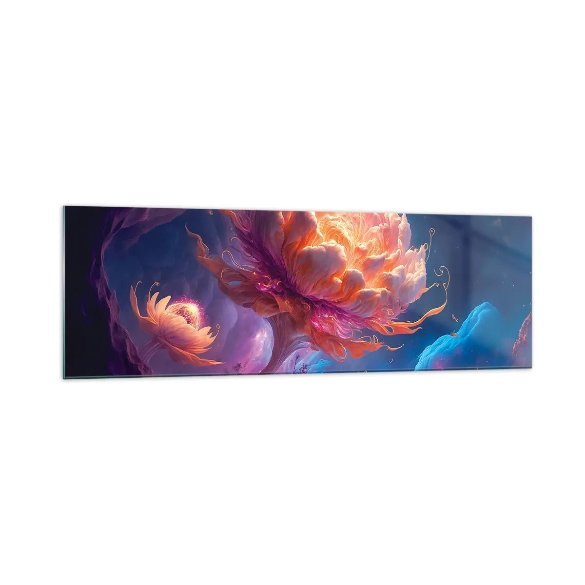 Quadro em vidro - Outro mundo - 160x50 cm