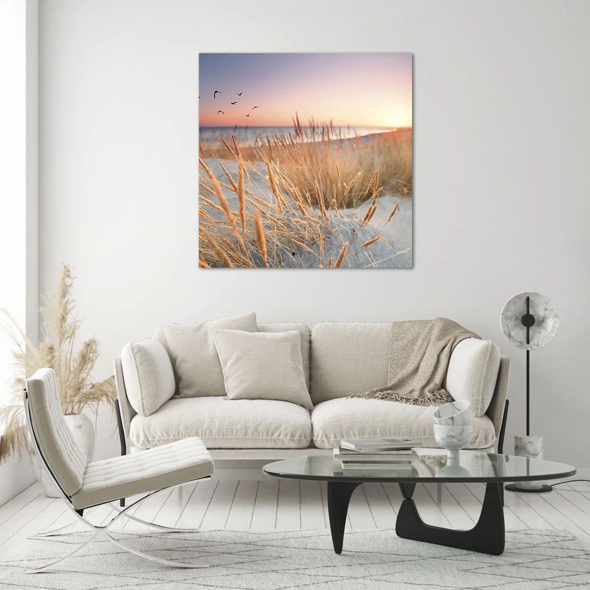 Quadro em vidro - Uma canção de embalar do Báltico - 40x40 cm