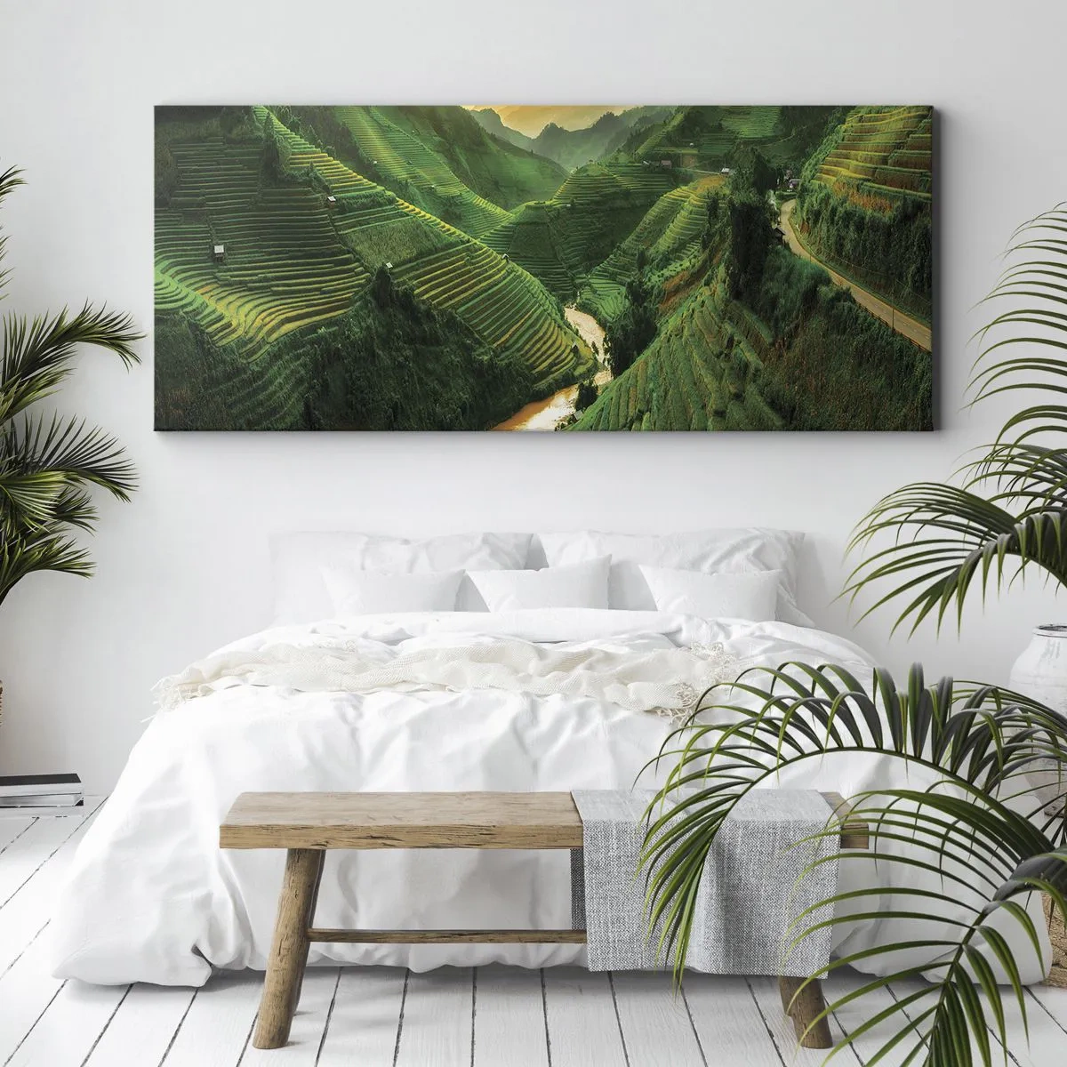 Quadro em tela - Vale vietnamita - 160x50 cm