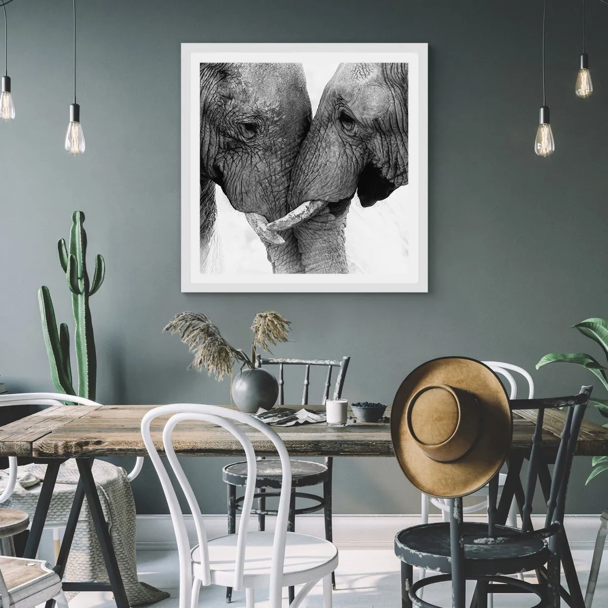 Pôster em moldura branca - Confissão sincera - 60x60 cm