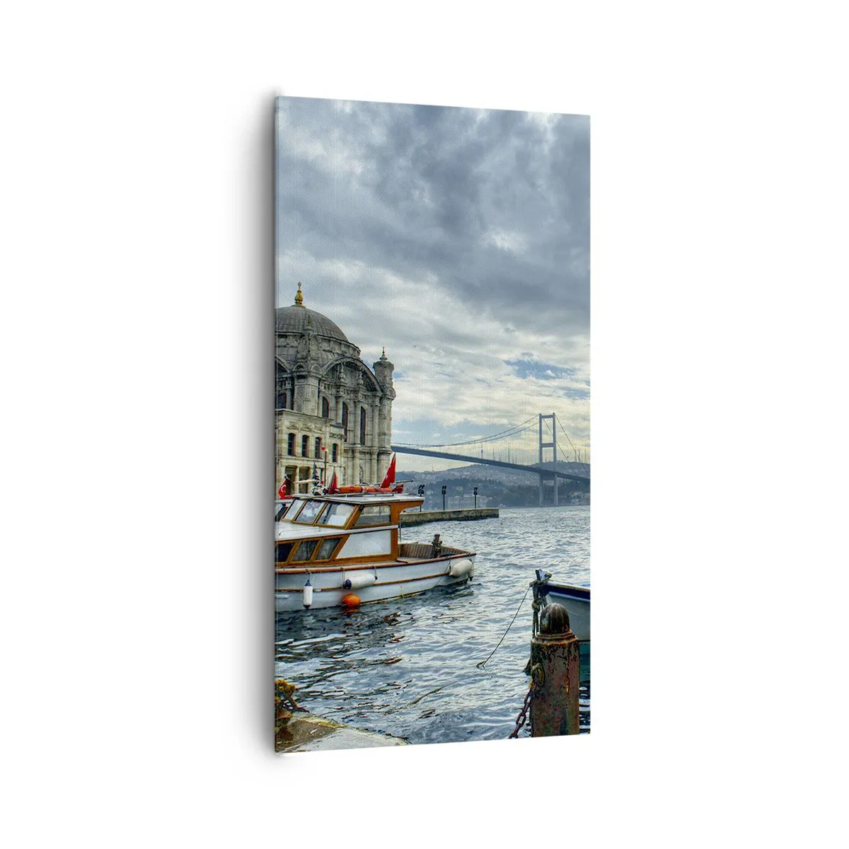 Quadro em tela - Na fronteira dos mundos - 65x120 cm