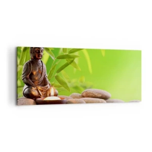 Quadro em tela - A vida é linda - 120x50 cm