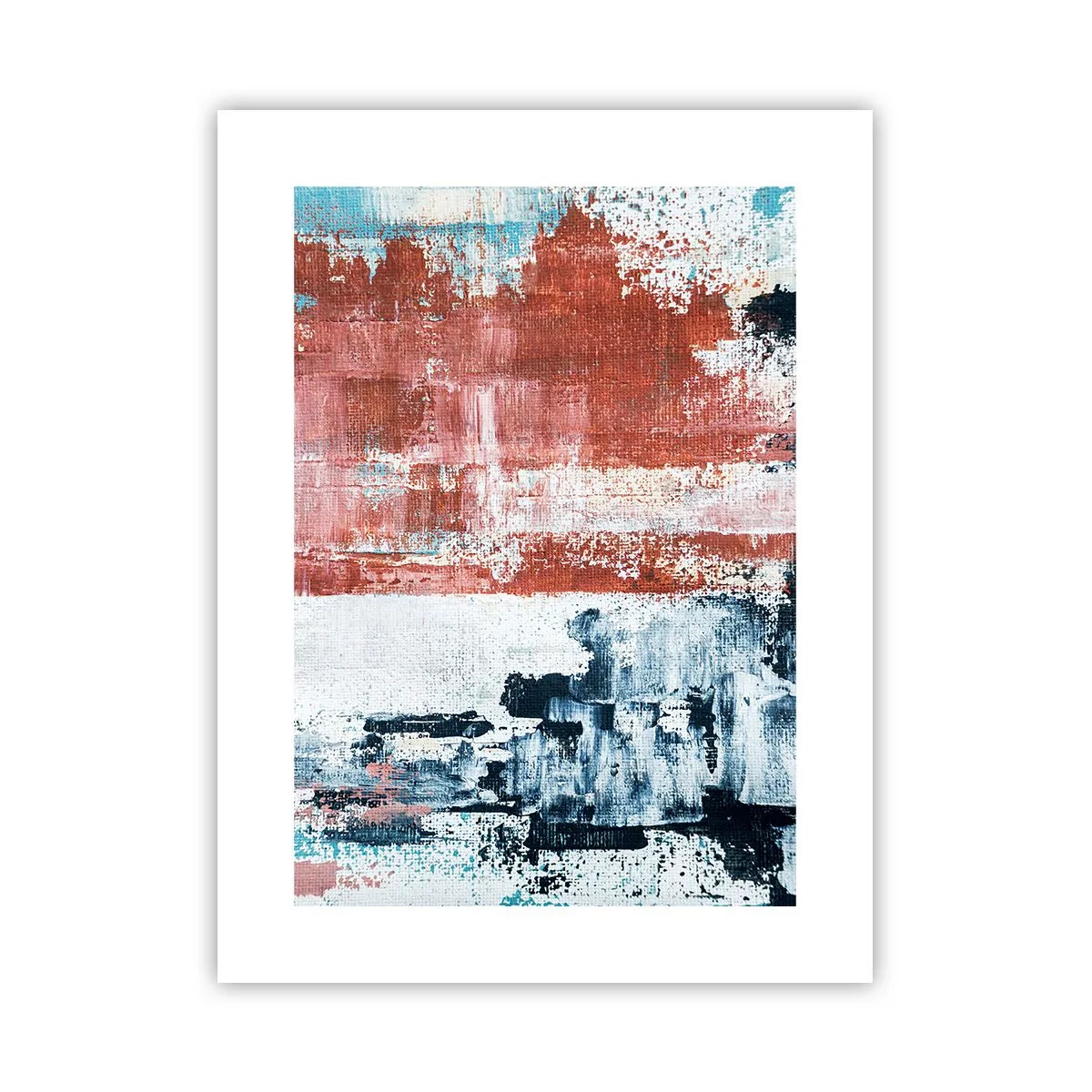 Pôster - Meio a meio abstrato - 30x40 cm
