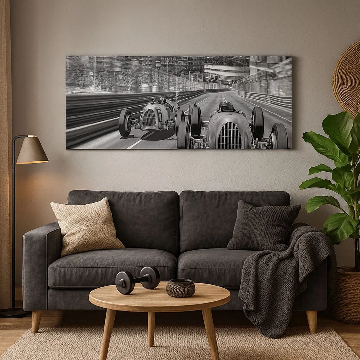 Quadro em tela - Era uma vez em Monte Carlo - 100x40 cm