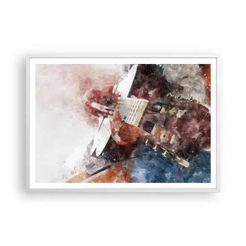 Pôster em moldura branca - E o que acha? - 100x70 cm