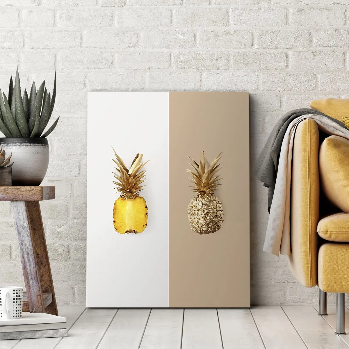 Quadro em tela - Ananás para nós - 50x70 cm