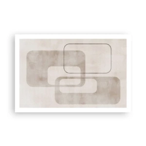 Pôster - Argamassa geométrica - 91x61 cm