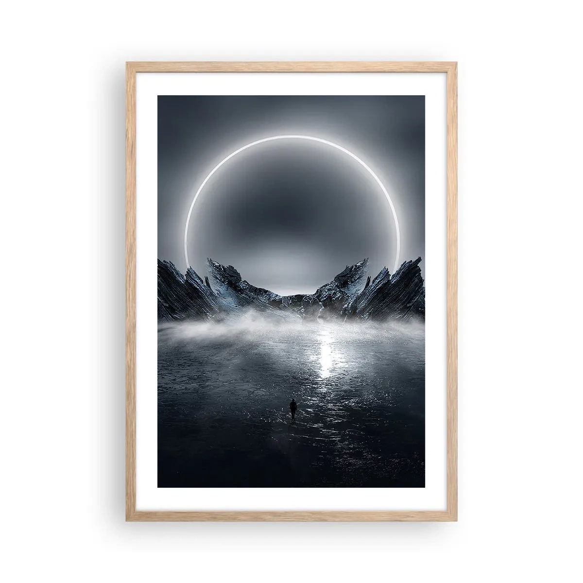 Pôster com moldura de carvalho claro - O fim da história - 50x70 cm