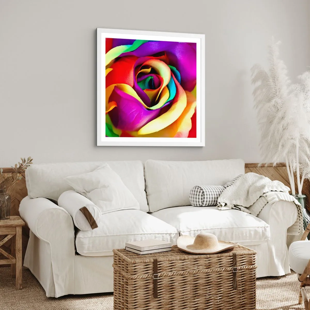 Pôster em moldura branca - É impossível - 30x30 cm