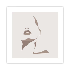 Pôster - Feito de luz e sombra - 40x40 cm