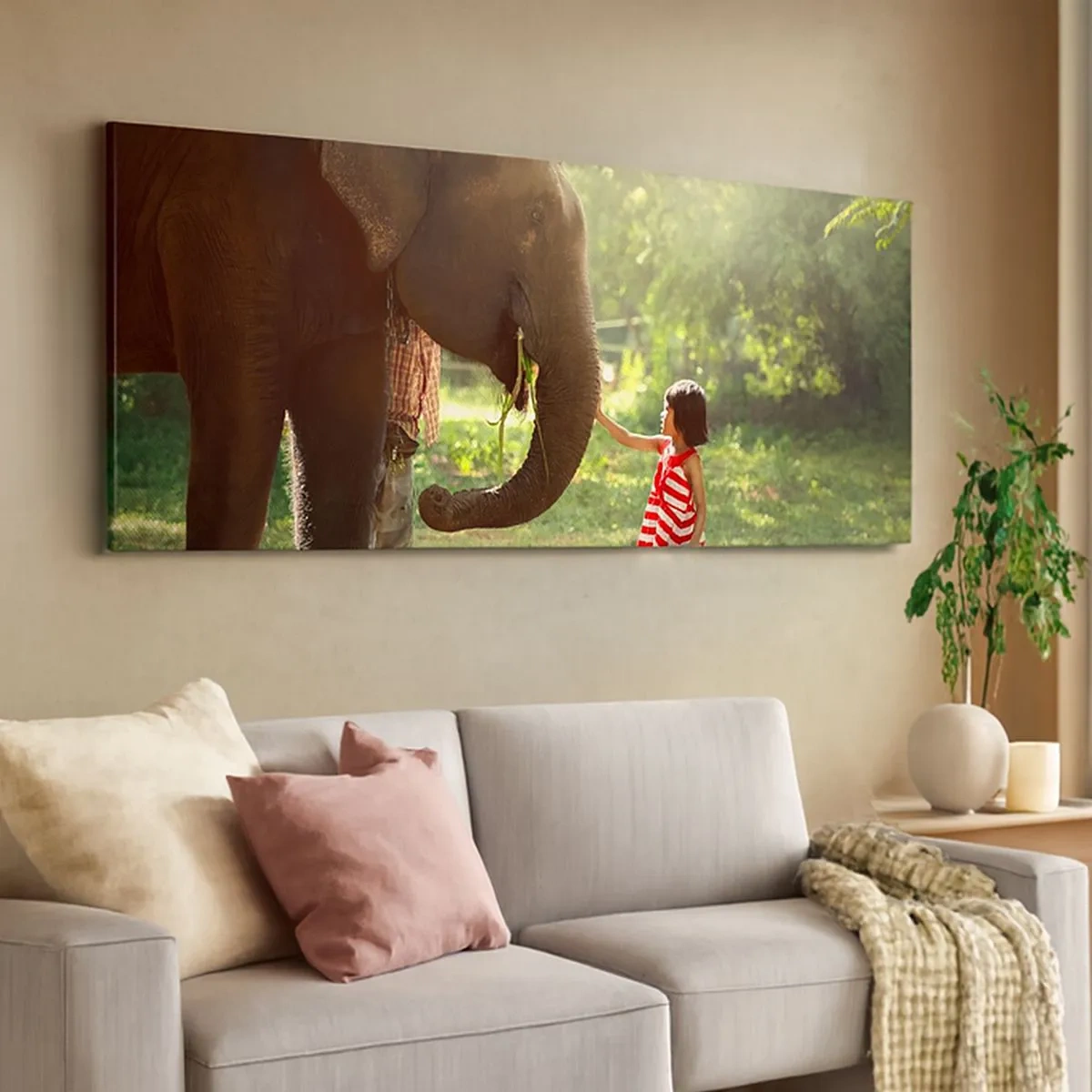 Quadro em tela - O poder da amizade - 100x40 cm