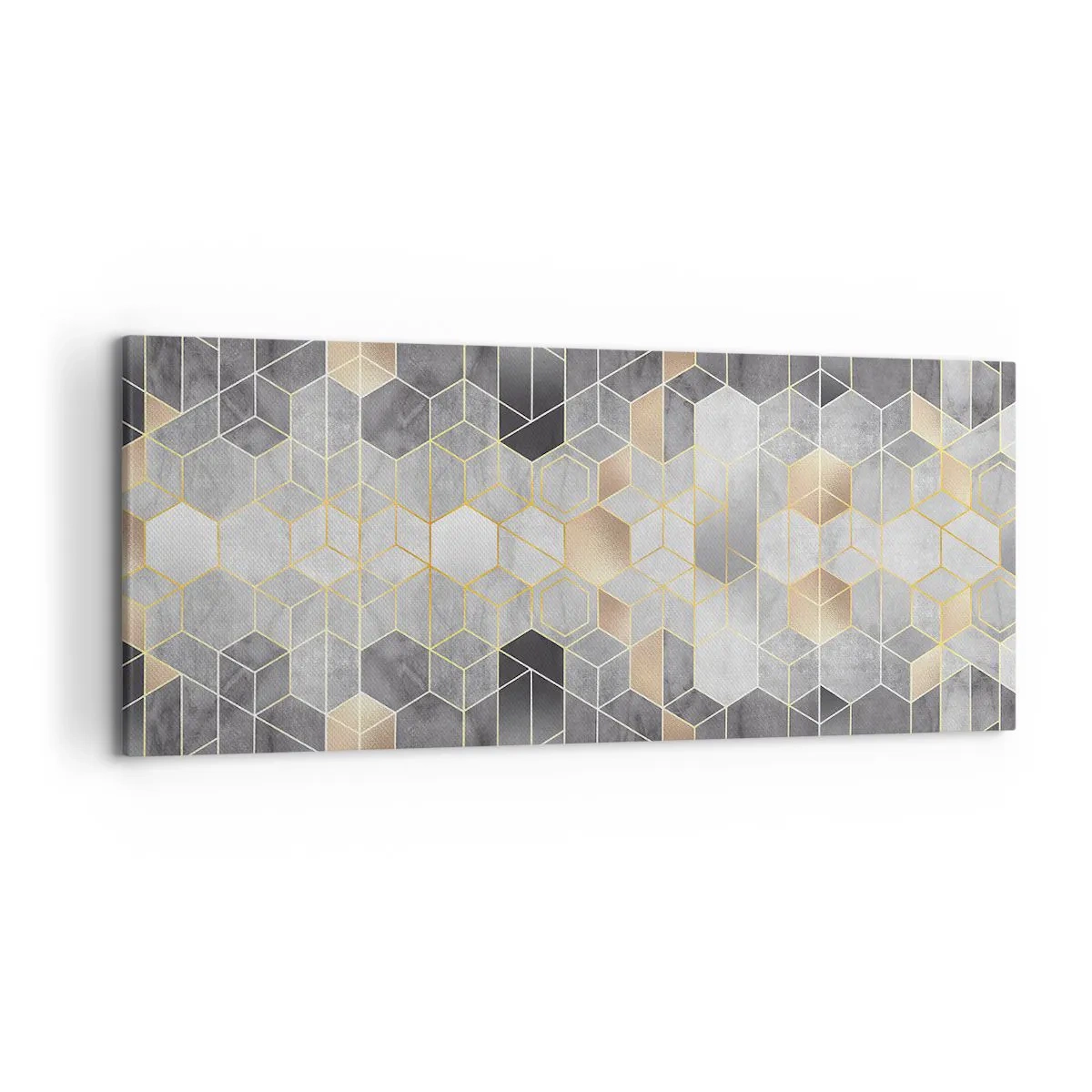 Quadro em tela - Composição do diamante - 120x50 cm