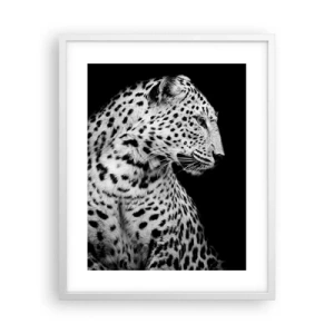 Pôster em moldura branca - Perfil direito perfeito! - 40x50 cm