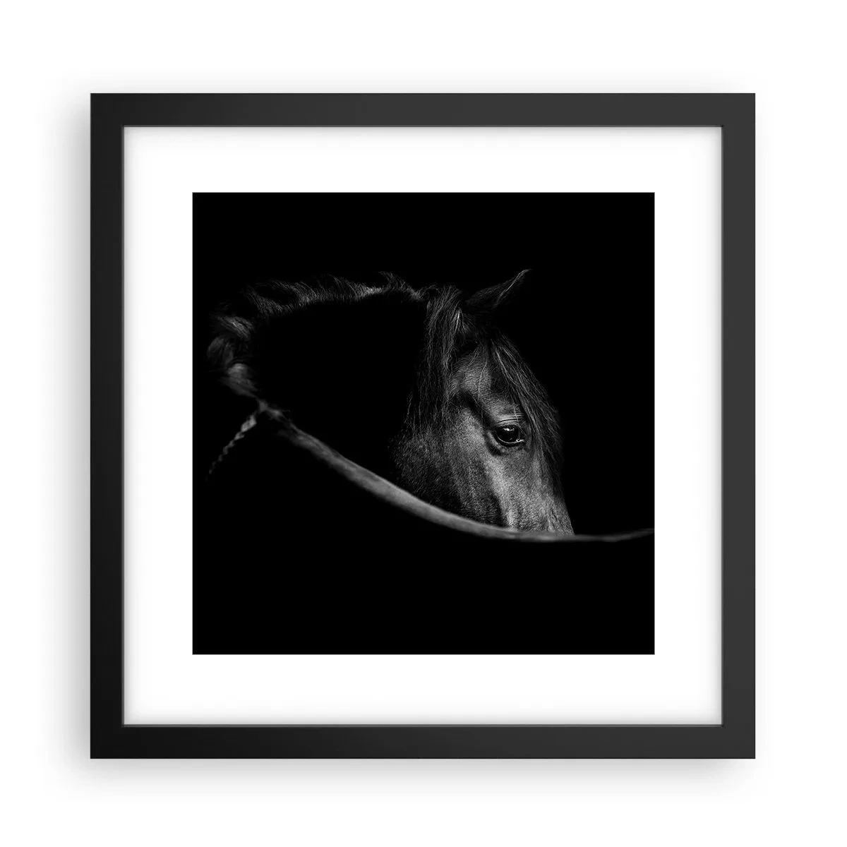 Pôster com moldura preta - Príncipe Negro - 30x30 cm