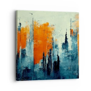 Quadro em tela - Paisagem moderna - 30x30 cm