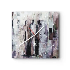 Relógio de parede - Relógio em vidro - Três misteriosos - 30x30 cm