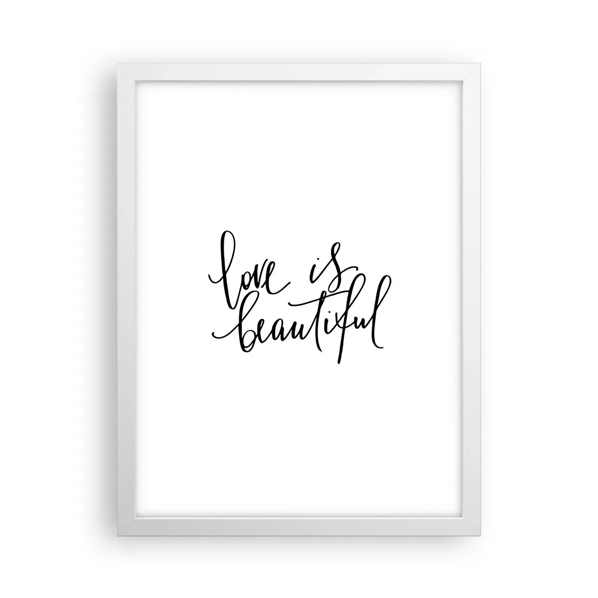 Pôster em moldura branca - Leia e repita - 30x40 cm