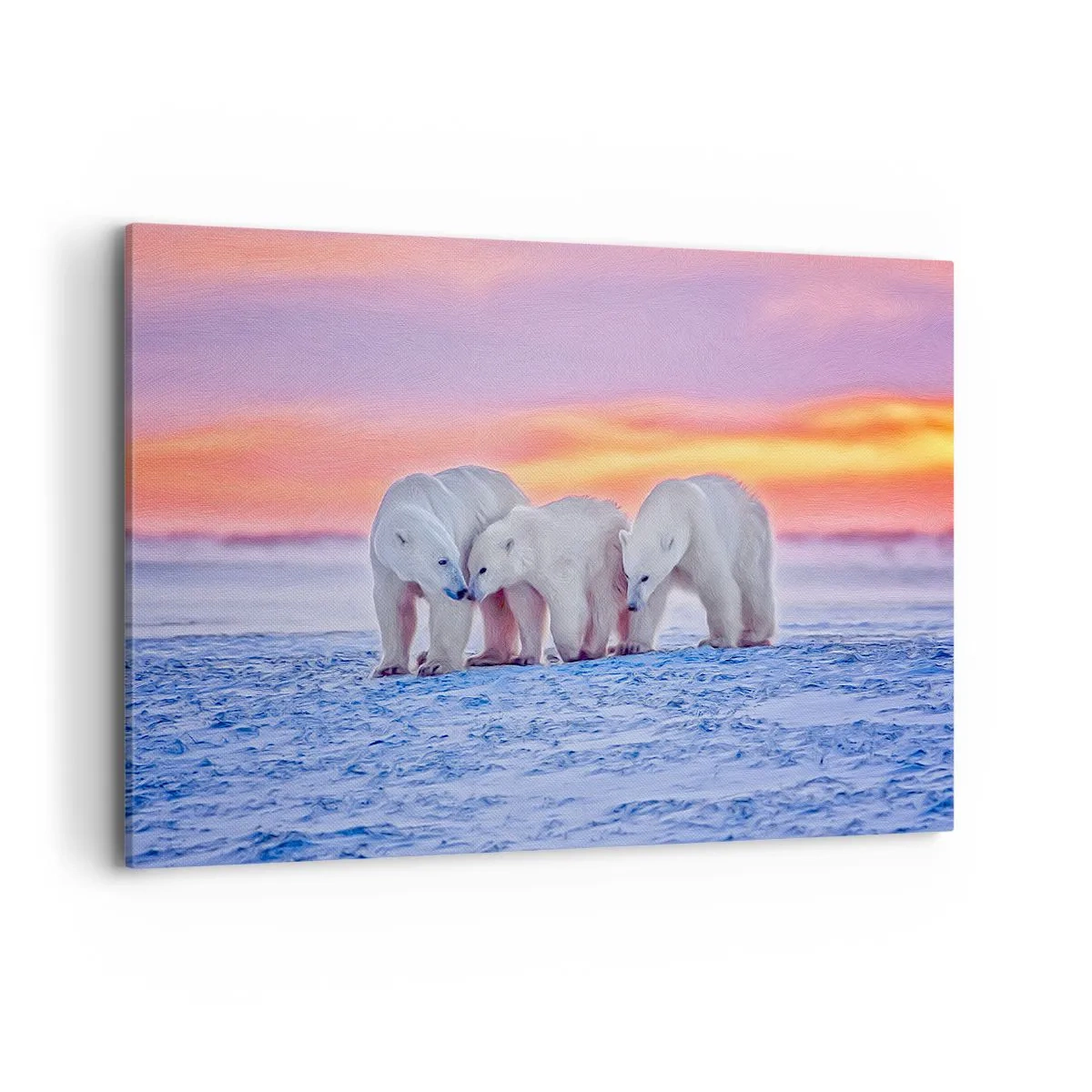 Quadro em tela - Tudo o que precisa é de aconchego familiar - 100x70 cm