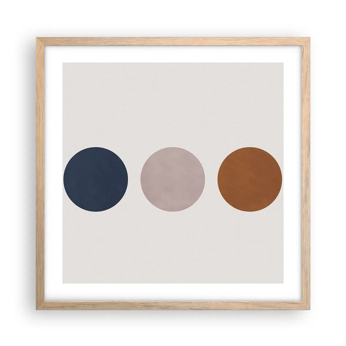 Pôster com moldura de carvalho claro - Um símbolo de excelência - 50x50 cm